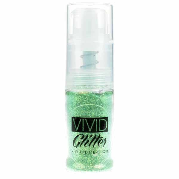 Vivid Glitter Fine Mist Pump Spray Golden Mint