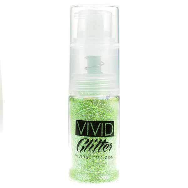 Vivid Glitter Fine Mist Pump Spray Galactic Green