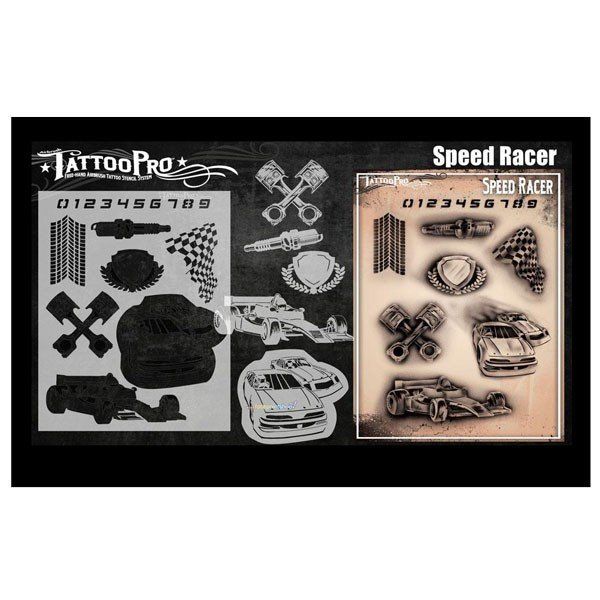 Wiser Airbrush Tattoo Speed Racer