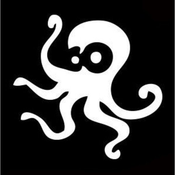 Glittertattoo Sjabloon Octopus (5 pack)
