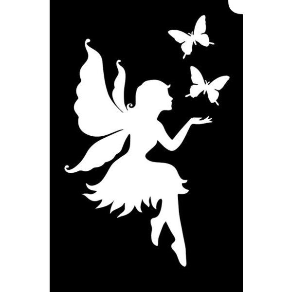 Glittertattoo Sjabloon Fairy Butterfly  (5 pack)