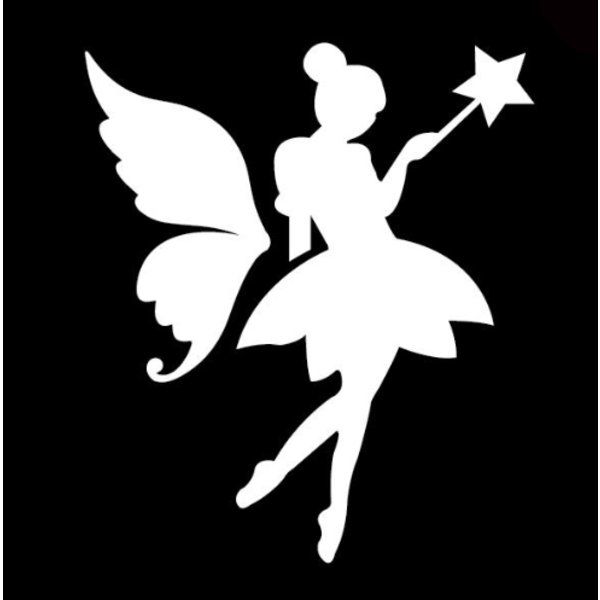 Glittertattoo Sjabloon Playful Fairy  (5 pack)