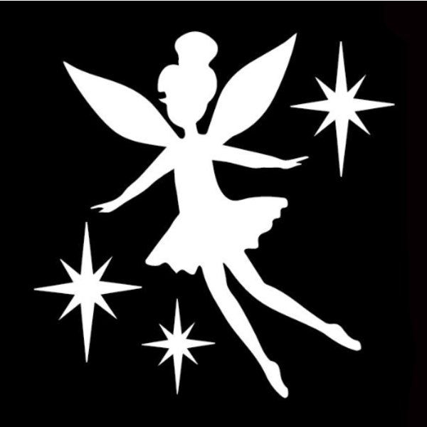 Glittertattoo Sjabloon Whimsical Fairy  (5 pack)