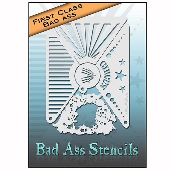 Bad Ass First Class Circus Stencil