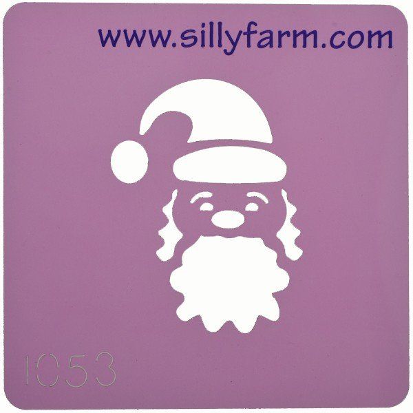 Schminksjabloon Sillyfarm Kerstman