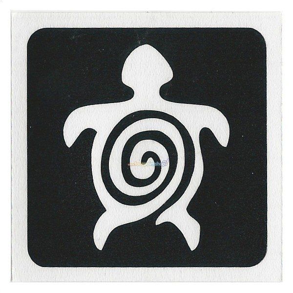 Glittertattoo Sjabloon Turtle Swirl (5 pack)