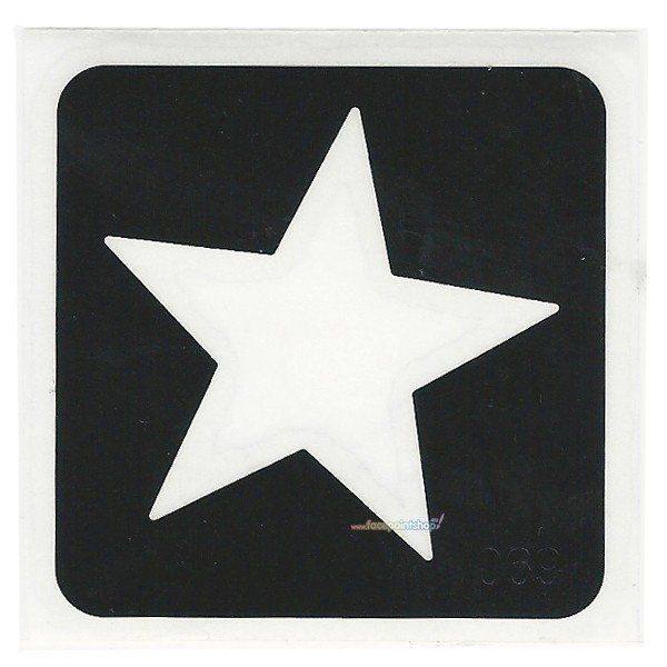 Glittertattoo Sjabloon Star (5 pack)
