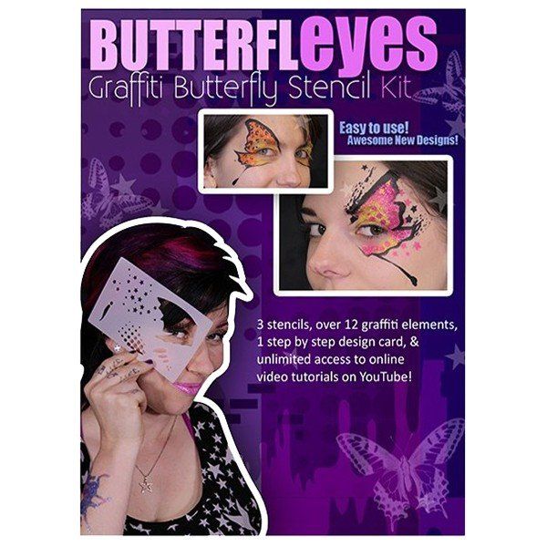 Lea Selley Graffiti Butterfly Stencil Kit
