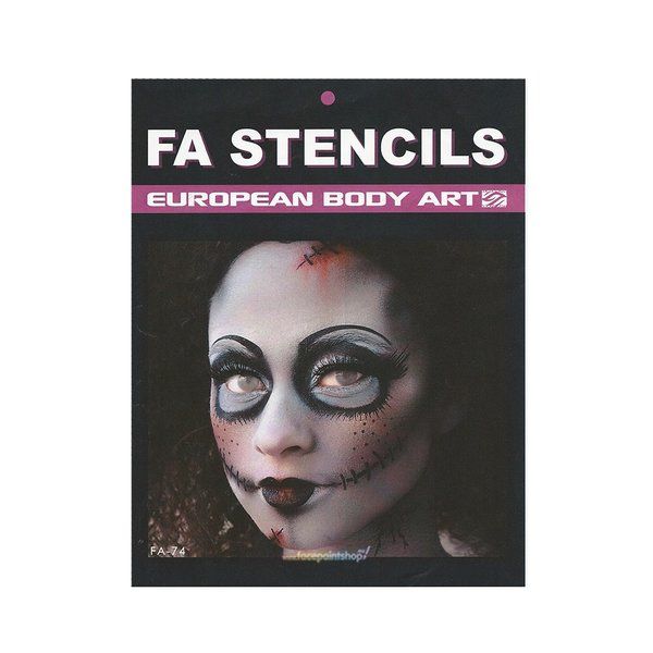 FA Airbrush/Schminkstencil Scary Baby Doll Stencils