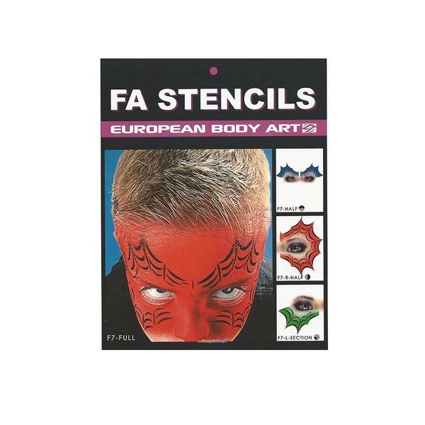 FA Airbrush/Schmink stencil Spider Web Stencils