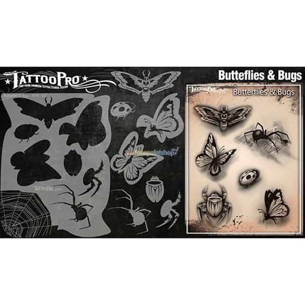 Wiser Airbrush Tattoo Butterflies & Bugs