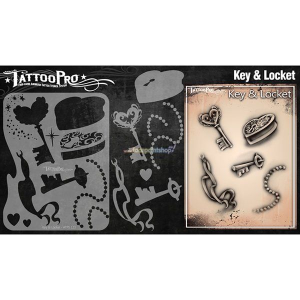Wiser Airbrush Tattoo Key & Locket