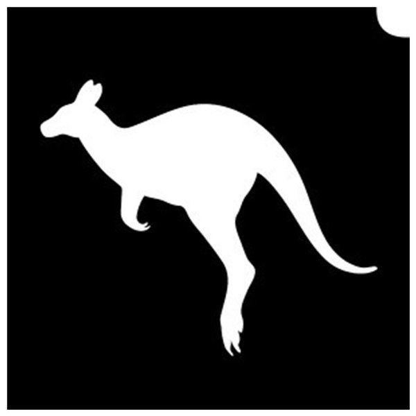 Glittertattoo Stencils Kangaroo (5 pack)