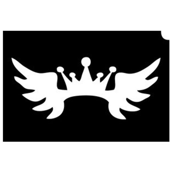Glittertattoo Stencils Crown Wings (5 pack)