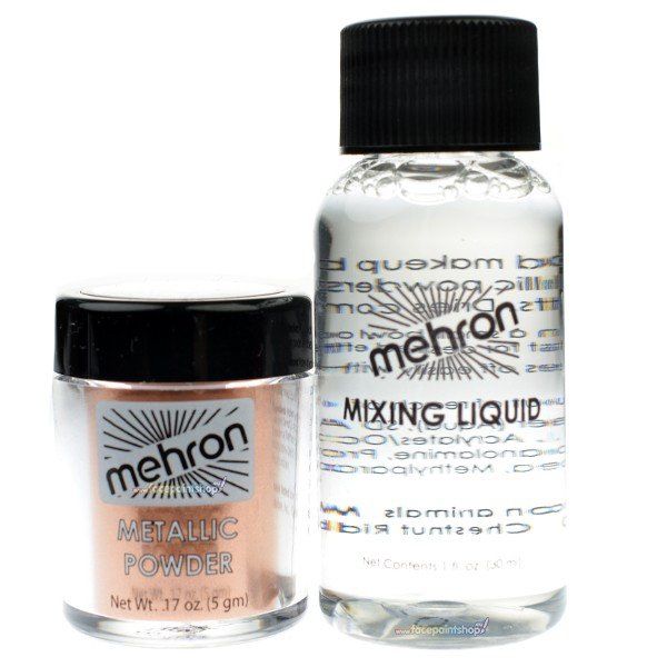 Mehron Metallic Powder Copper With Mixing Liquid