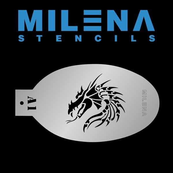 Milena Stencil Dragon A1