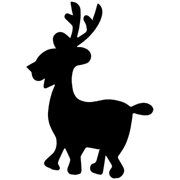 Glitter Tattoo Stencil Reindeer