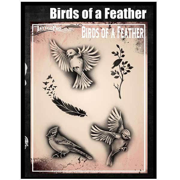 Wiser Airbrush Tattoo Birds of a Feather