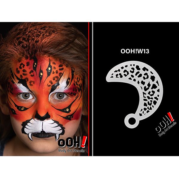 oOh Body Art Cheetah Stencil